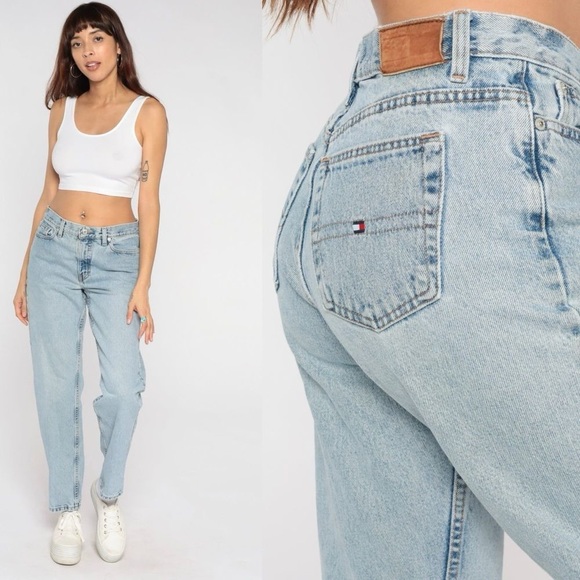 Tommy Hilfiger Denim - Vintage Tommy Hilfiger 90s Y2K High Rise Perfect T Jeans Womens 10 (30 x 30)